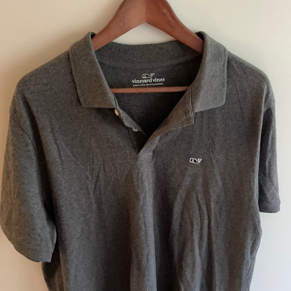 EUC Vineyard Vines Grey Polo